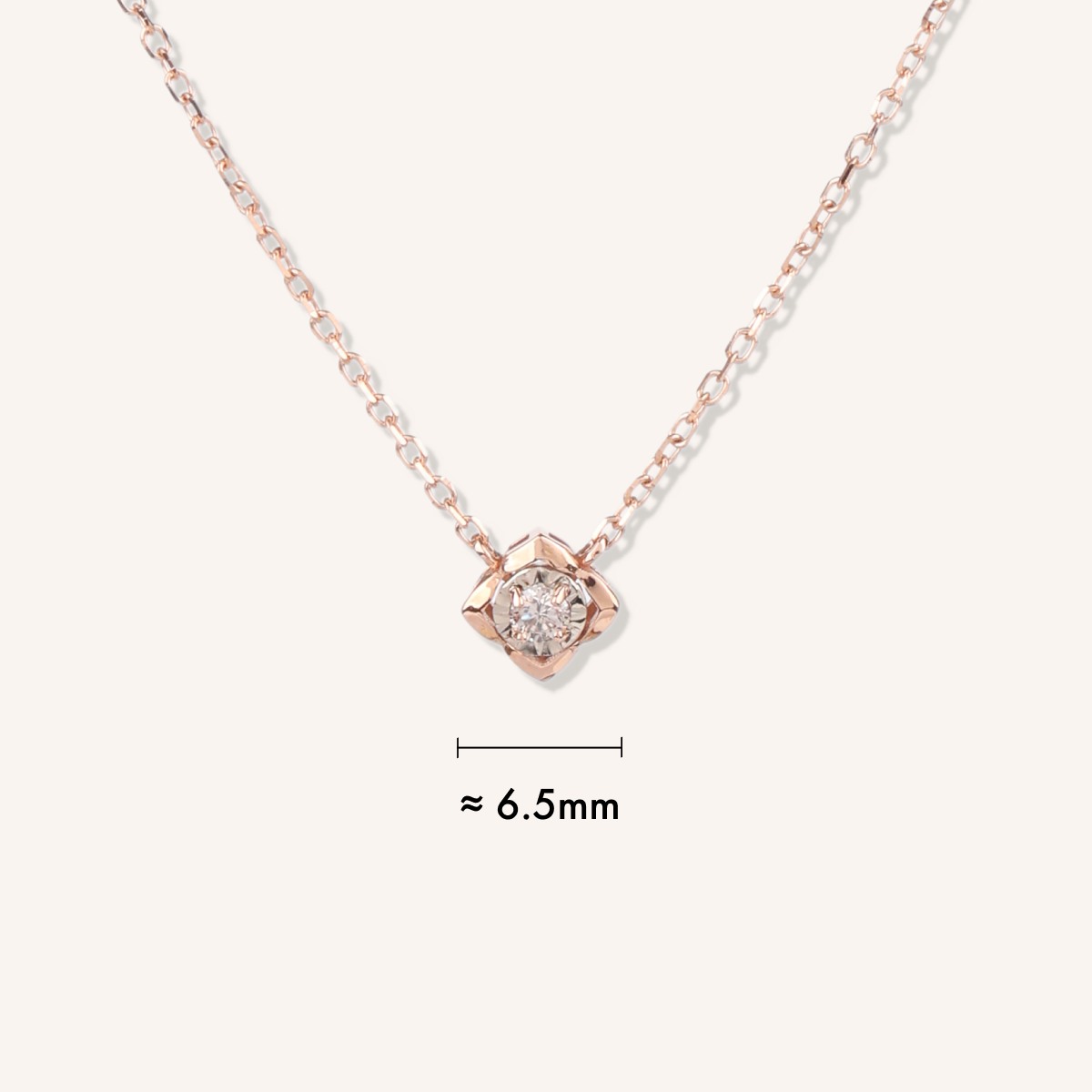 Golden Petal Brown Diamond Necklace