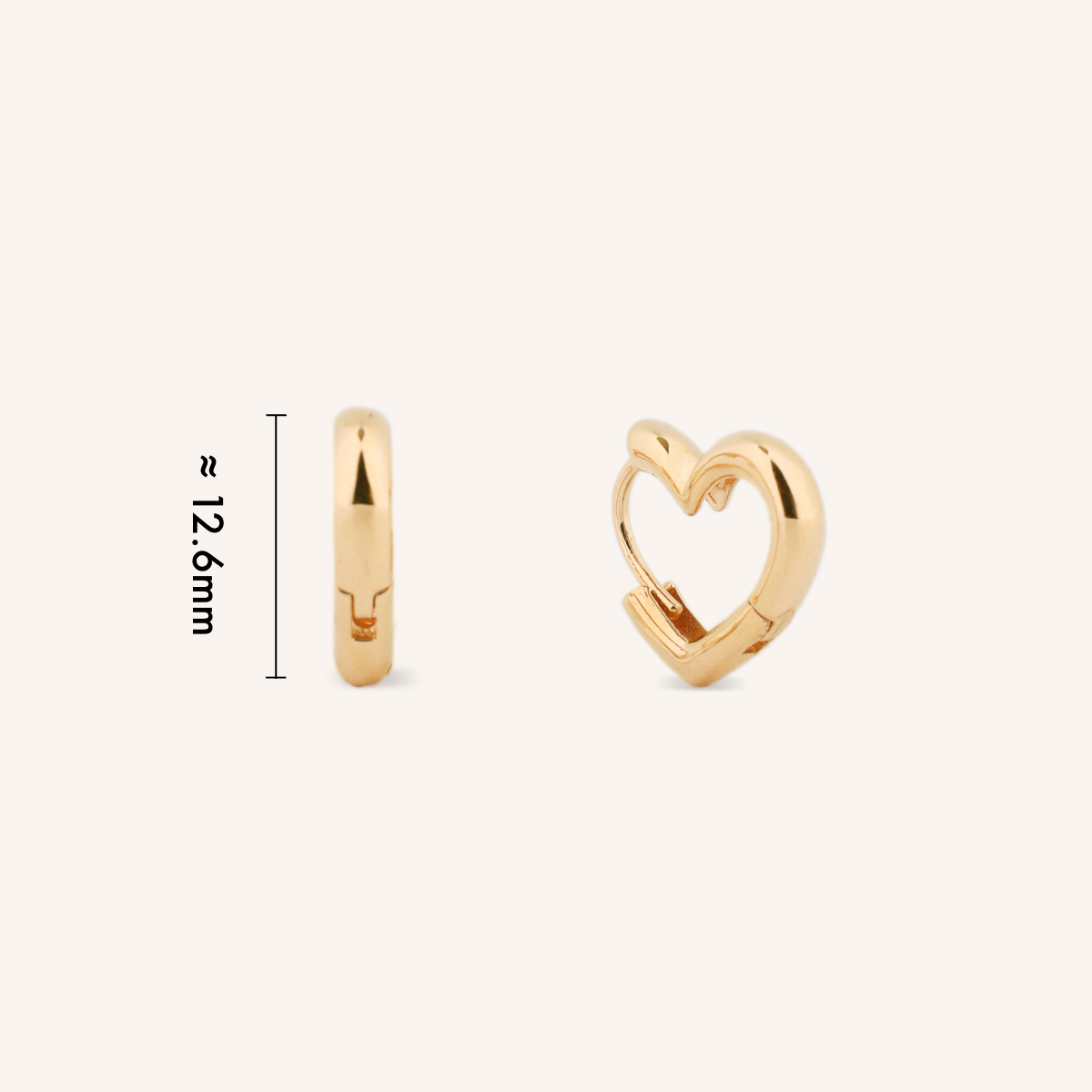 Heart Hoop Earrings