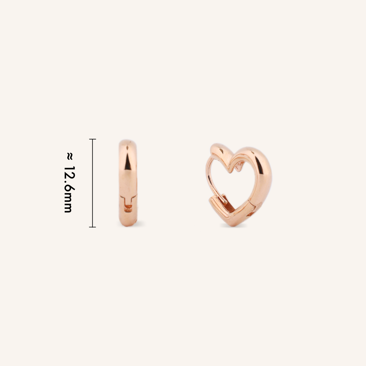 Heart Hoop Earrings
