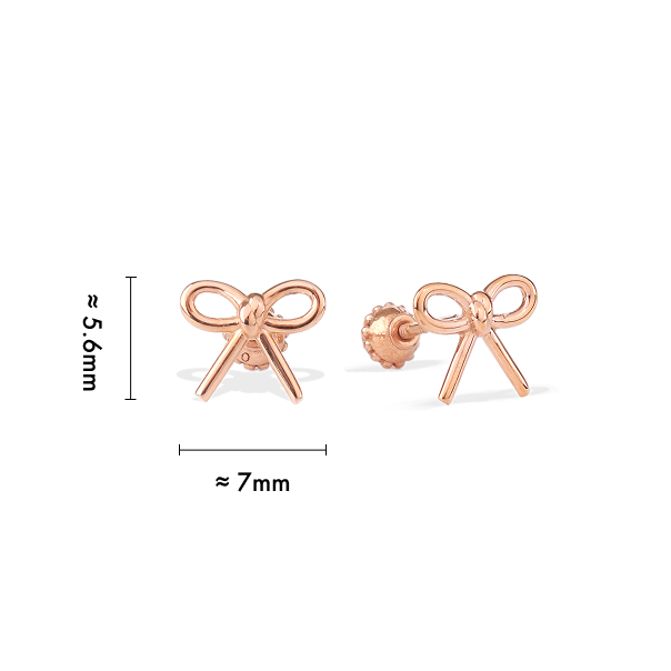 Ribbon Stud Earrings