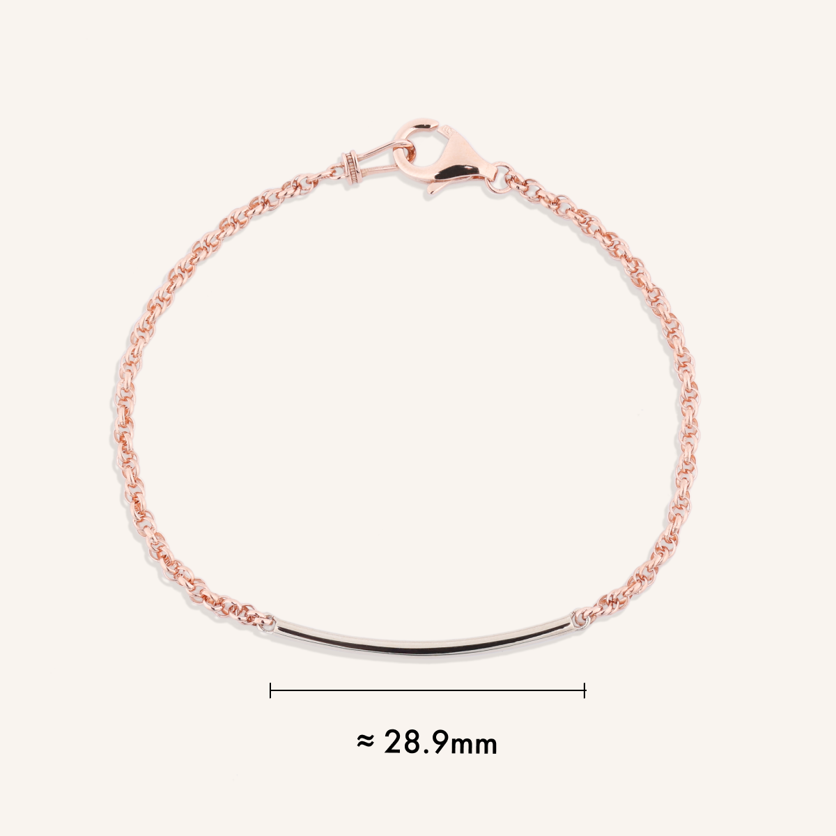 Two Tone Double Link Bracelet