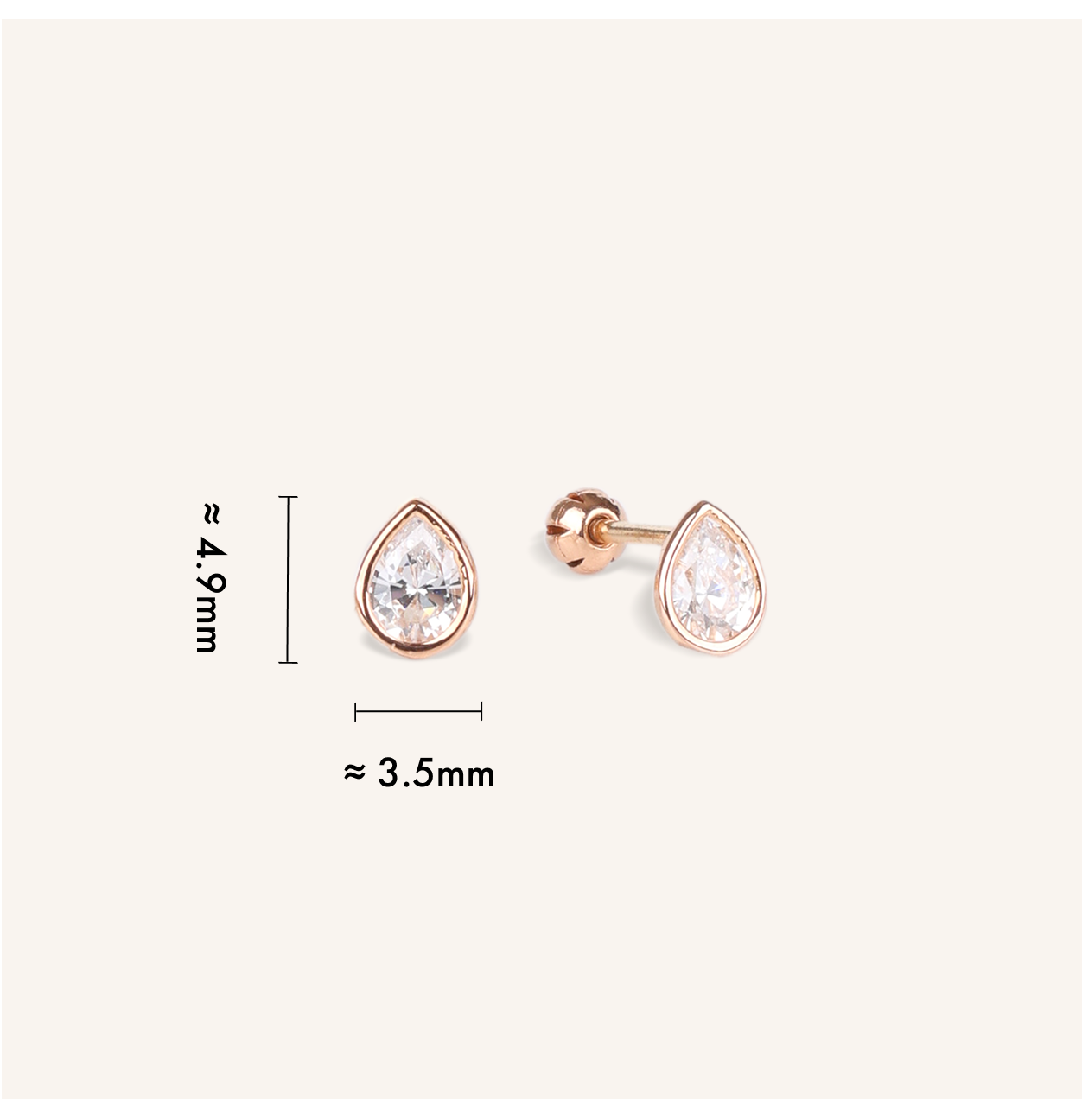 Waterdrop Stud Earrings