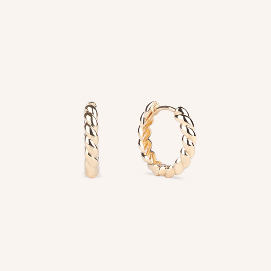 Brioche Hoop Earrings