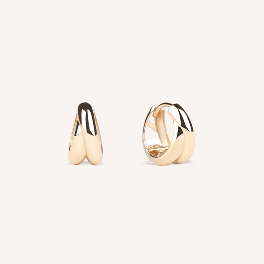 Double Curve Hoop Earrings