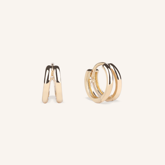 Double Loop Hoop Earrings