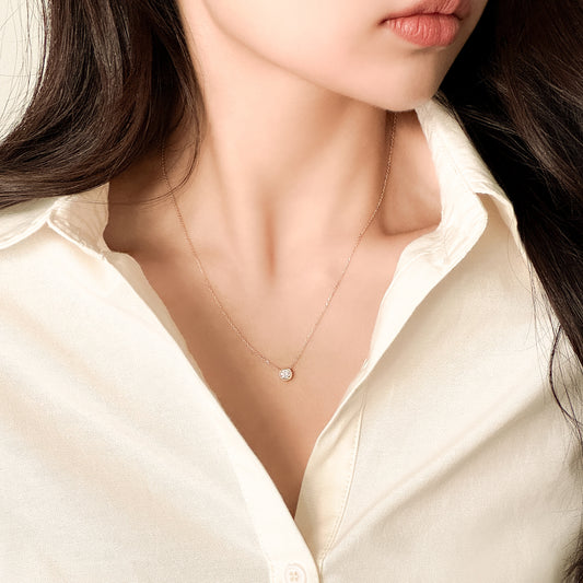 0.3ct Lab Grown Diamond Bezel Necklace