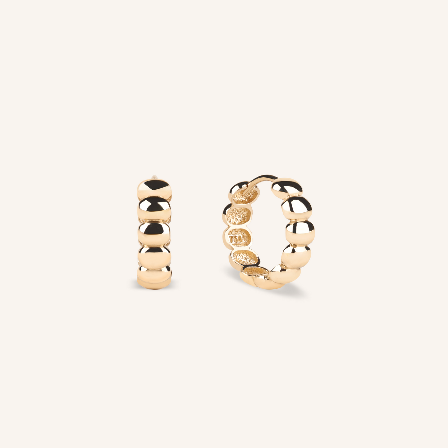 Pebble Hoop Earrings