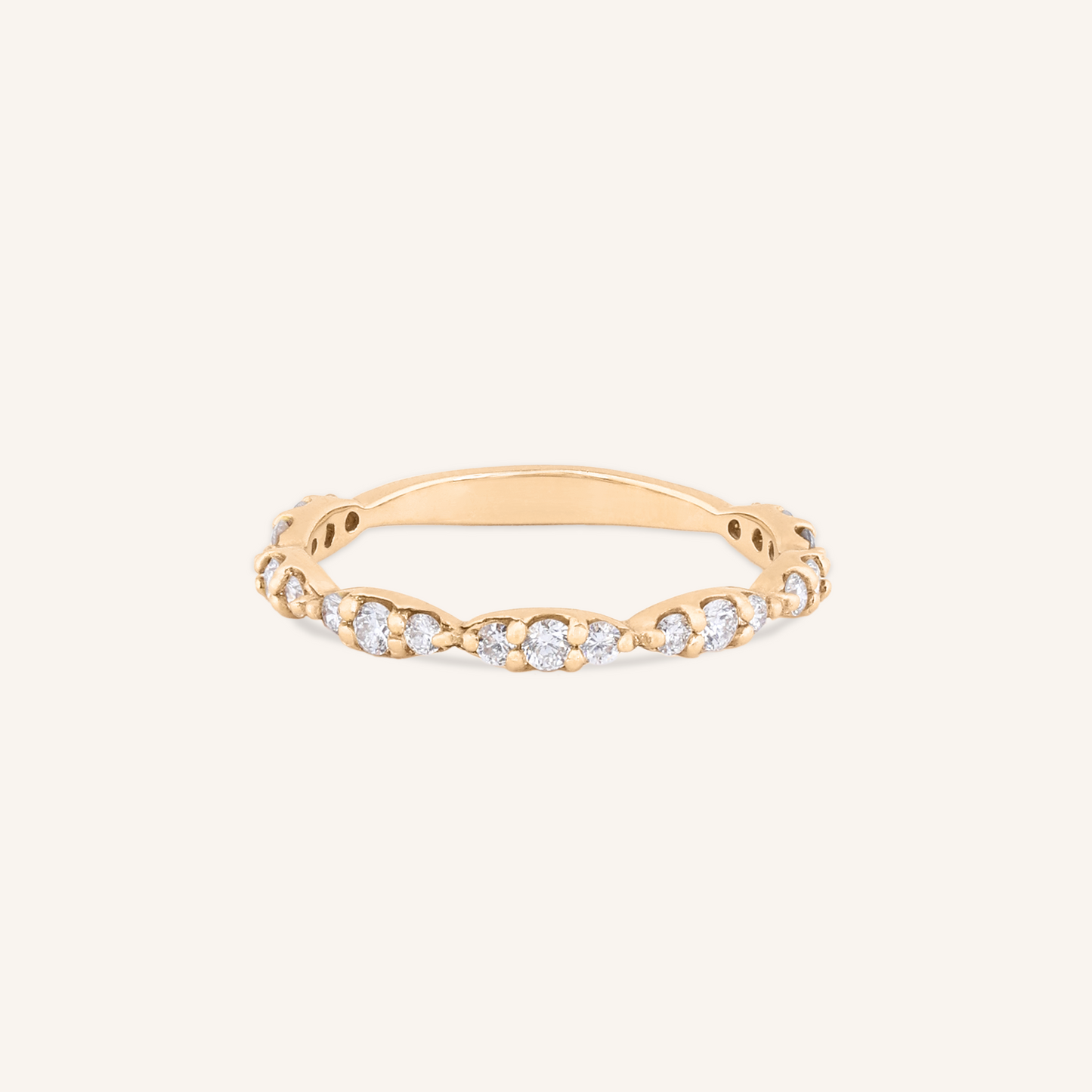 Lab Grown Diamond Marquise Half Eternity Band