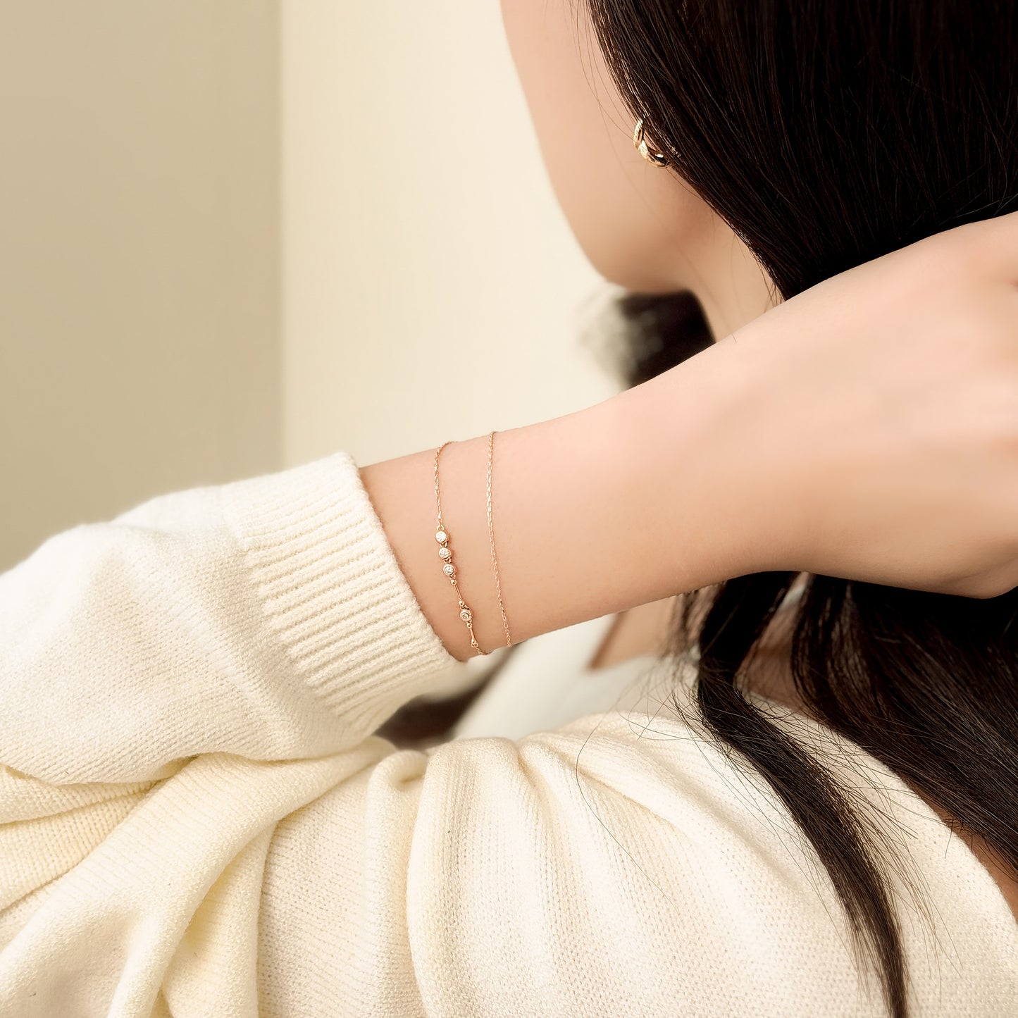 Double Layered Lab Grown Diamond Bracelet