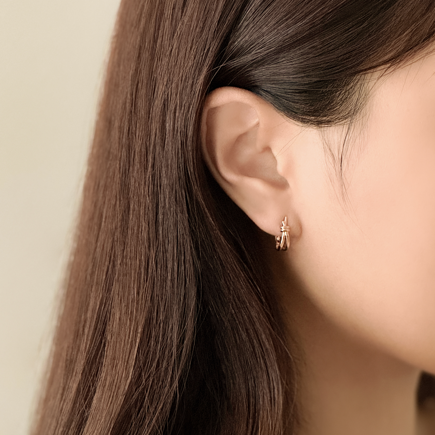 Knot Hoop Earrings