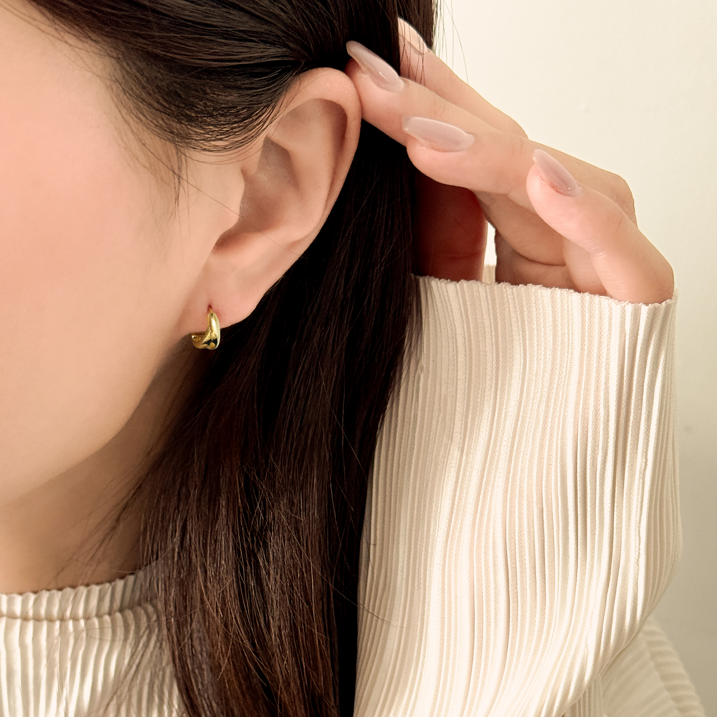 Double Curve Hoop Earrings