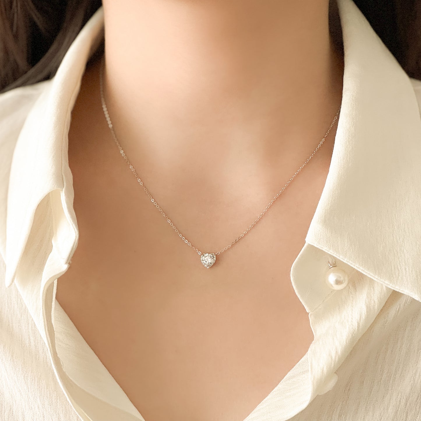 Heart Halo Necklace