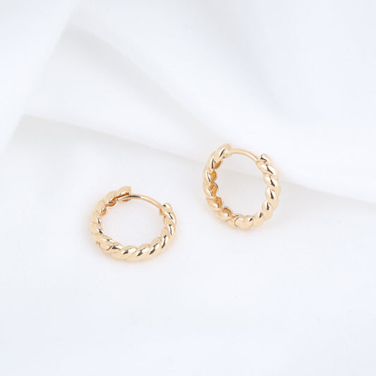 Brioche Hoop Earrings