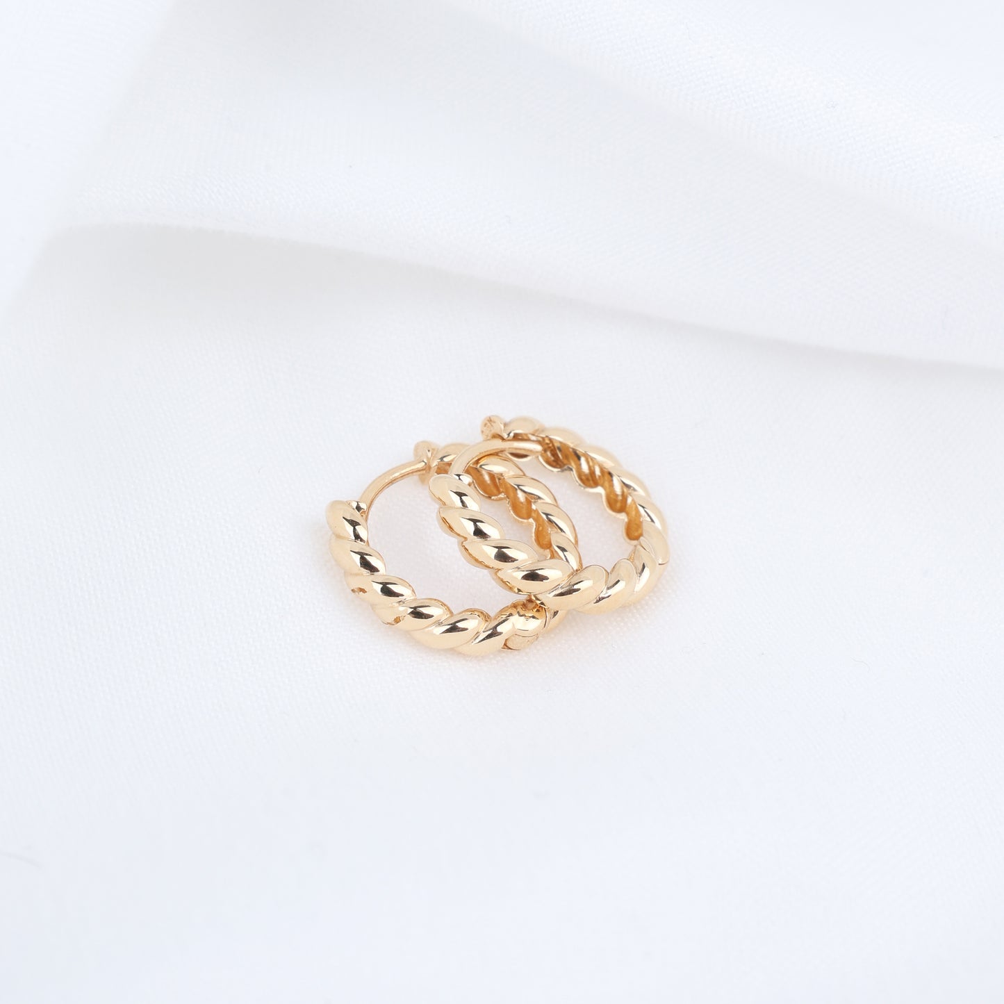 Brioche Hoop Earrings