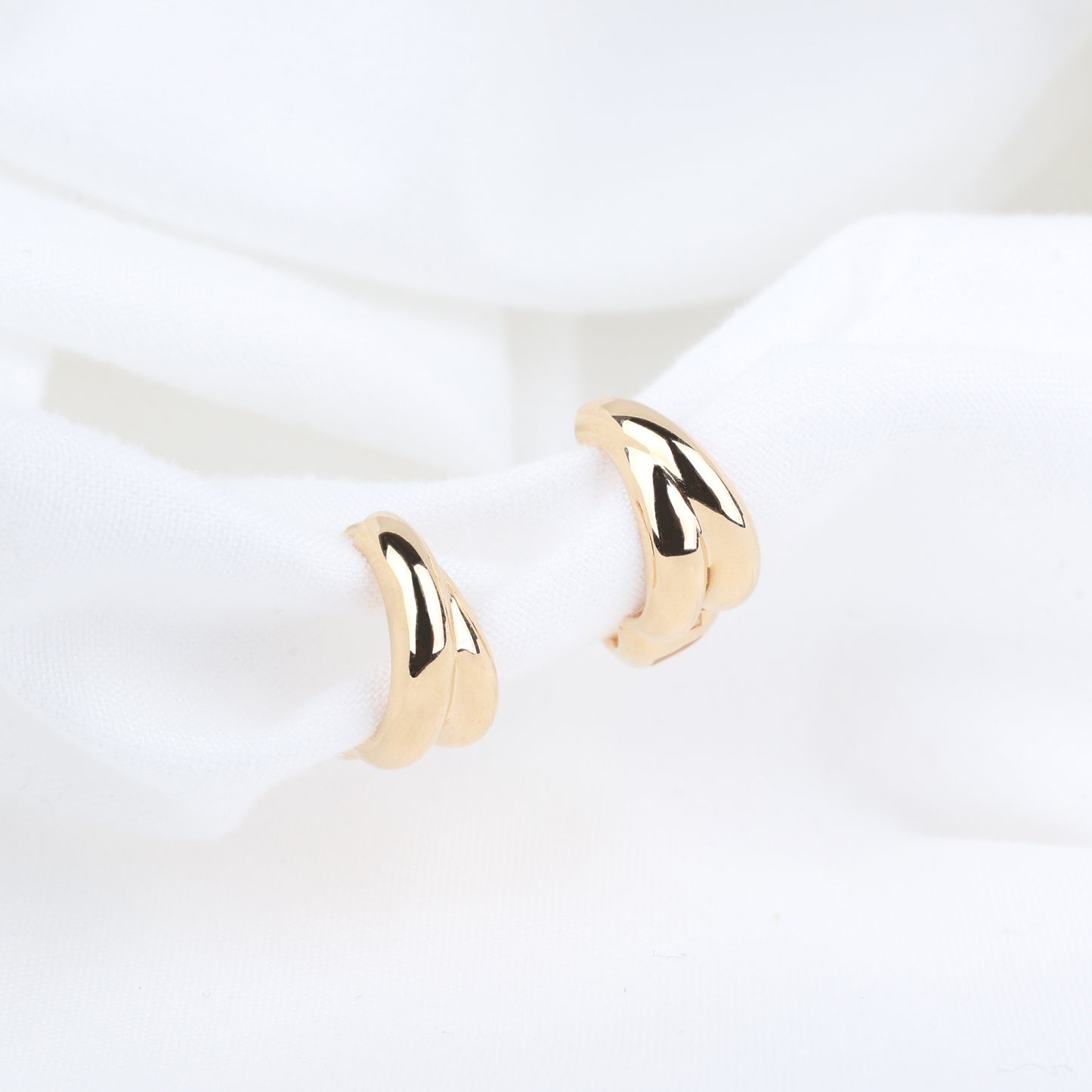 Double Curve Hoop Earrings
