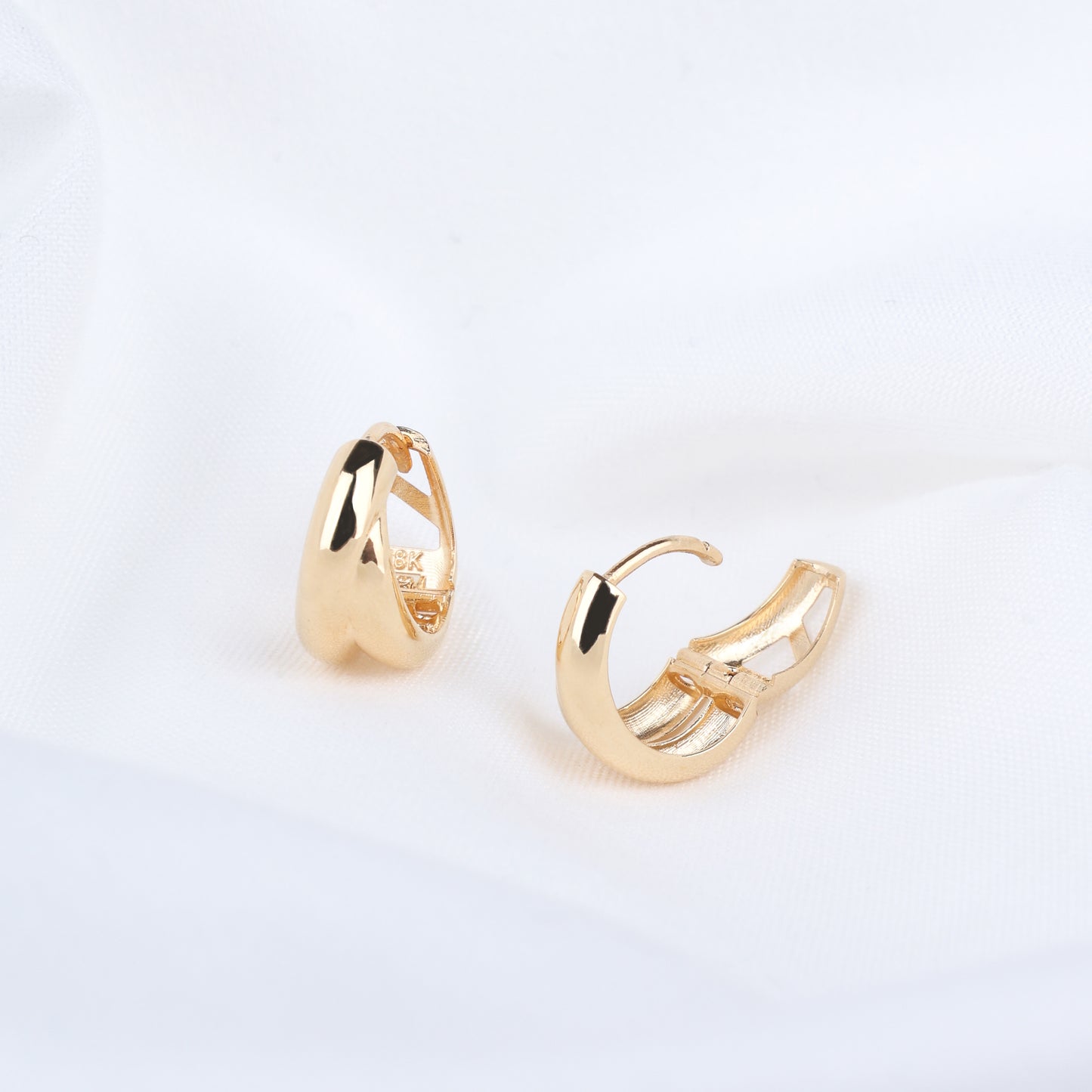 Double Curve Hoop Earrings