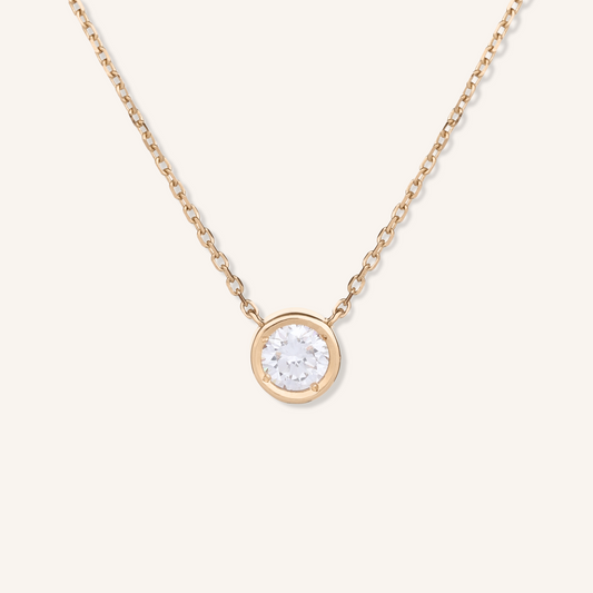 0.3ct Lab Grown Diamond Bezel Necklace