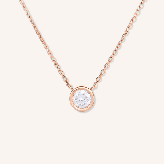 0.3ct Lab Grown Diamond Bezel Necklace