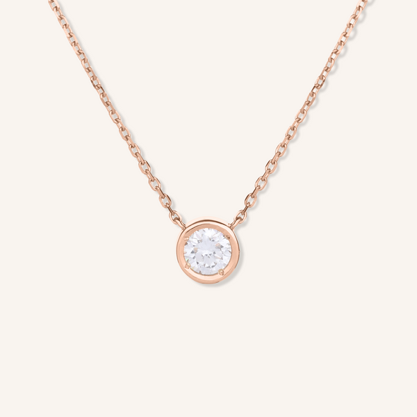 0.3ct Lab Grown Diamond Bezel Necklace