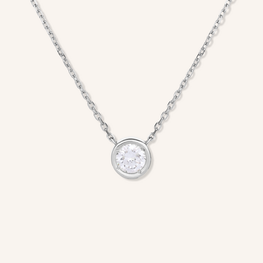 0.3ct Lab Grown Diamond Bezel Necklace
