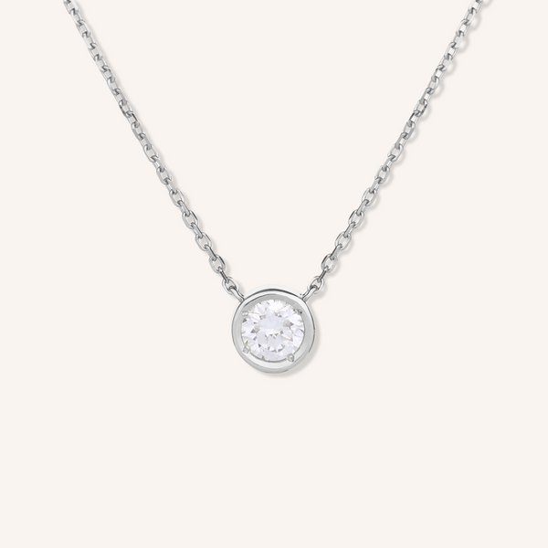 0.3ct Lab Grown Diamond Bezel Necklace