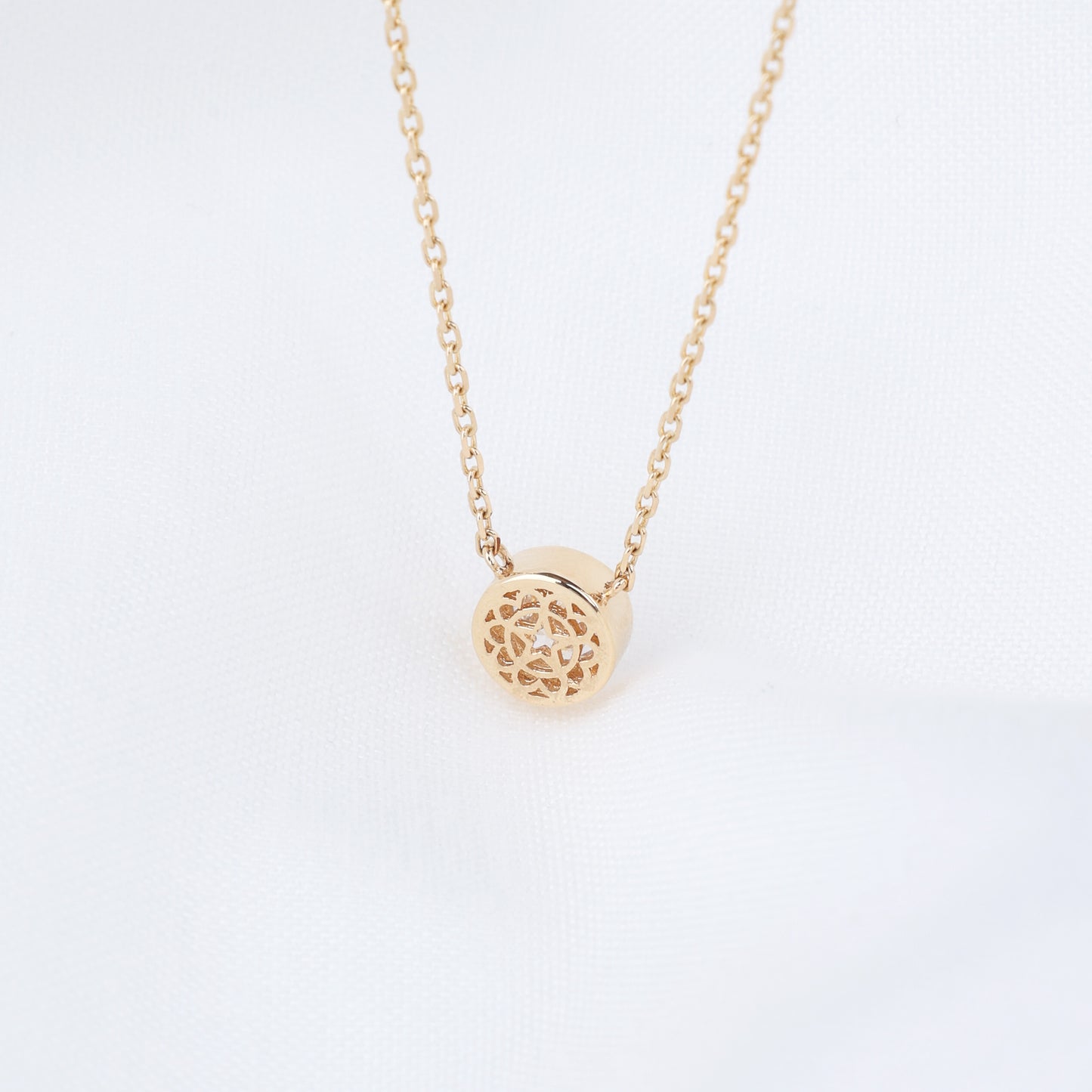 0.3ct Lab Grown Diamond Bezel Necklace