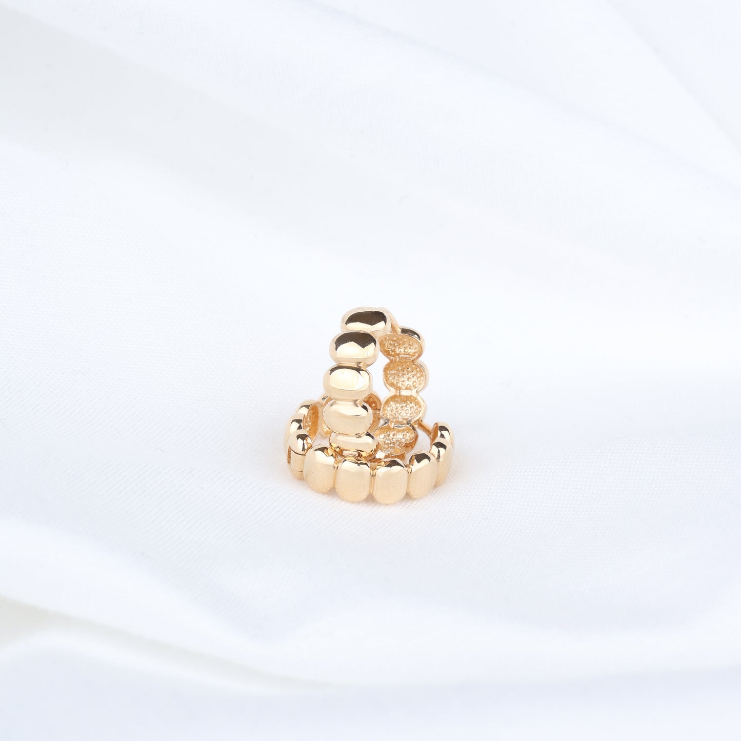 Pebble Hoop Earrings