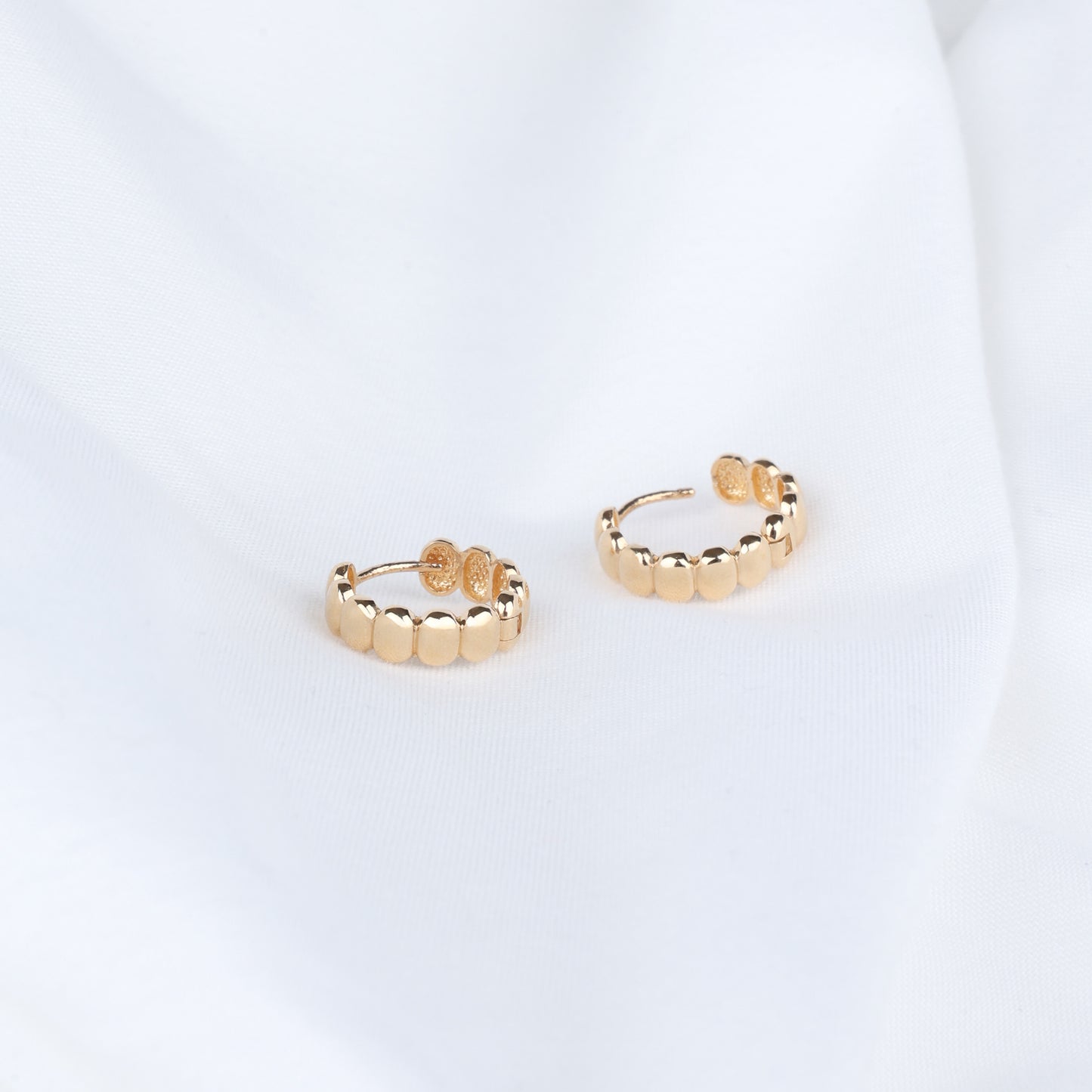 Pebble Hoop Earrings