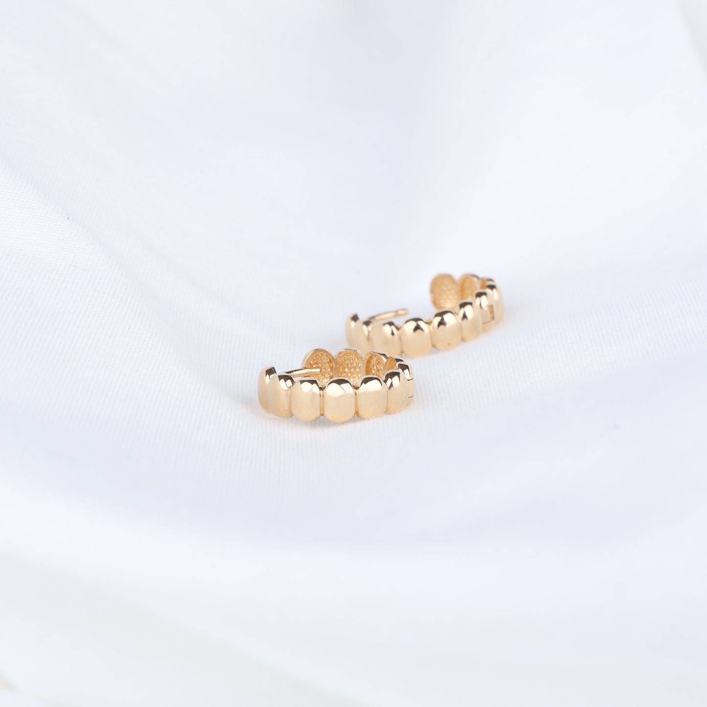 Pebble Hoop Earrings