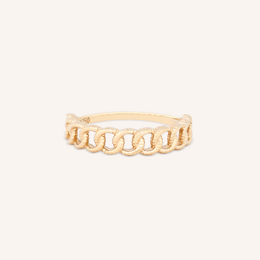 Milgrain Chain Link Band Ring