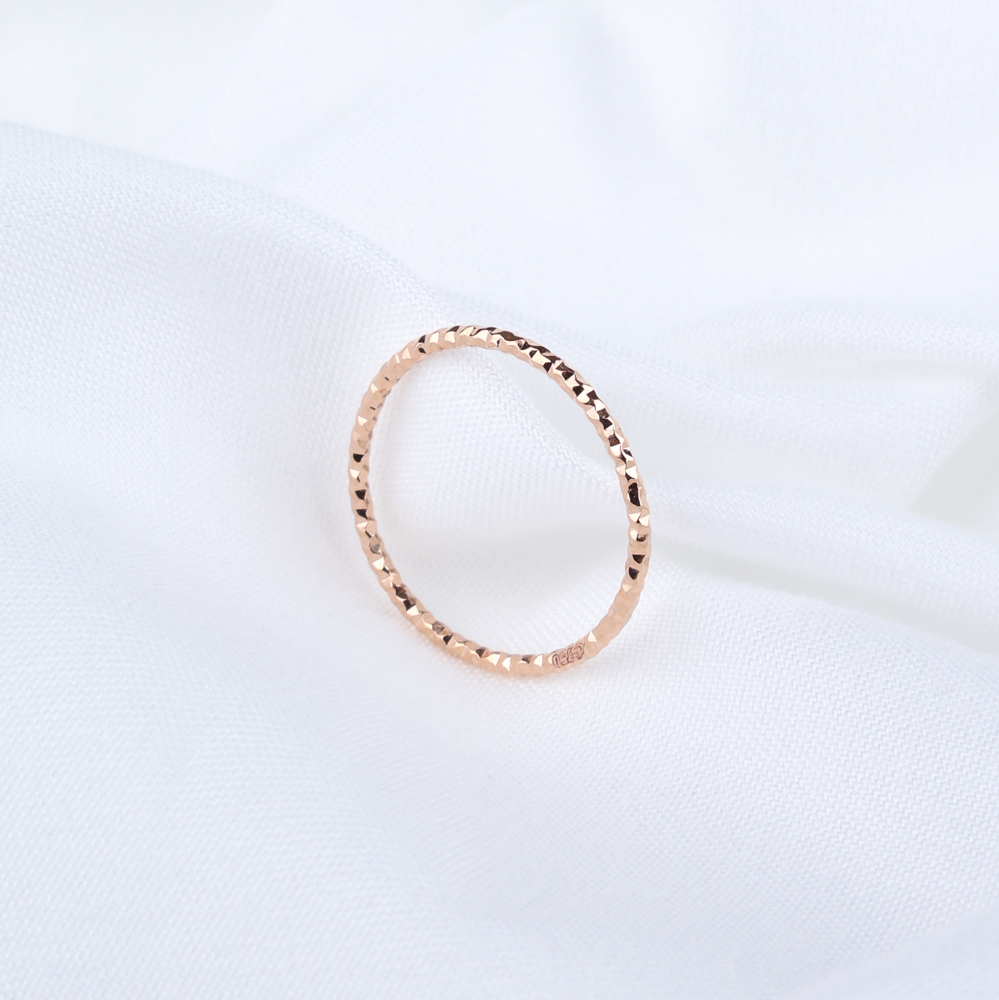 Hammered Slim Band Ring