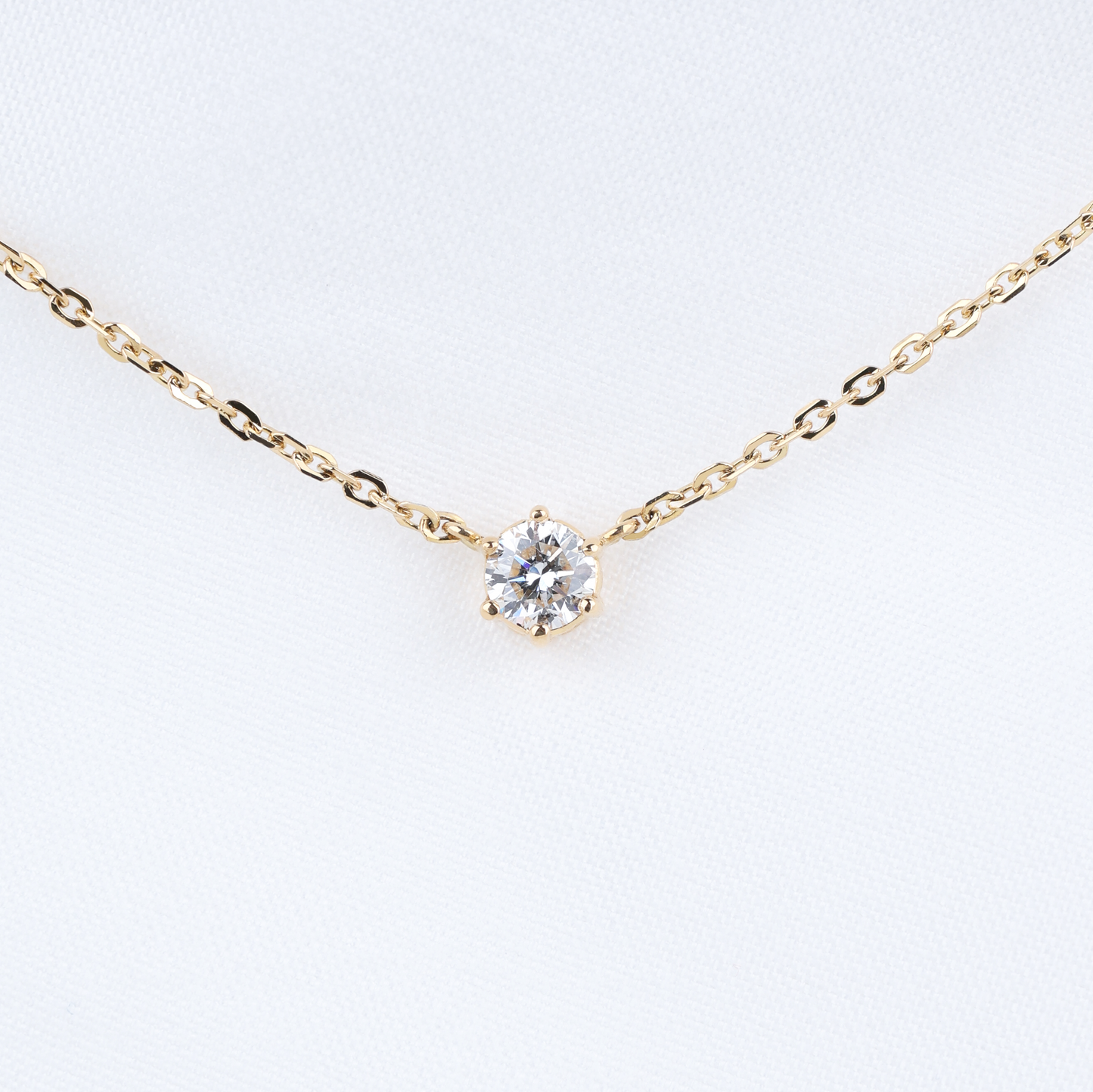 6 Prong Lab Grown Diamond Solitaire Necklace