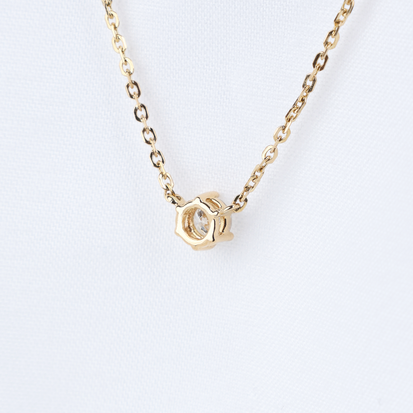 6 Prong Lab Grown Diamond Solitaire Necklace