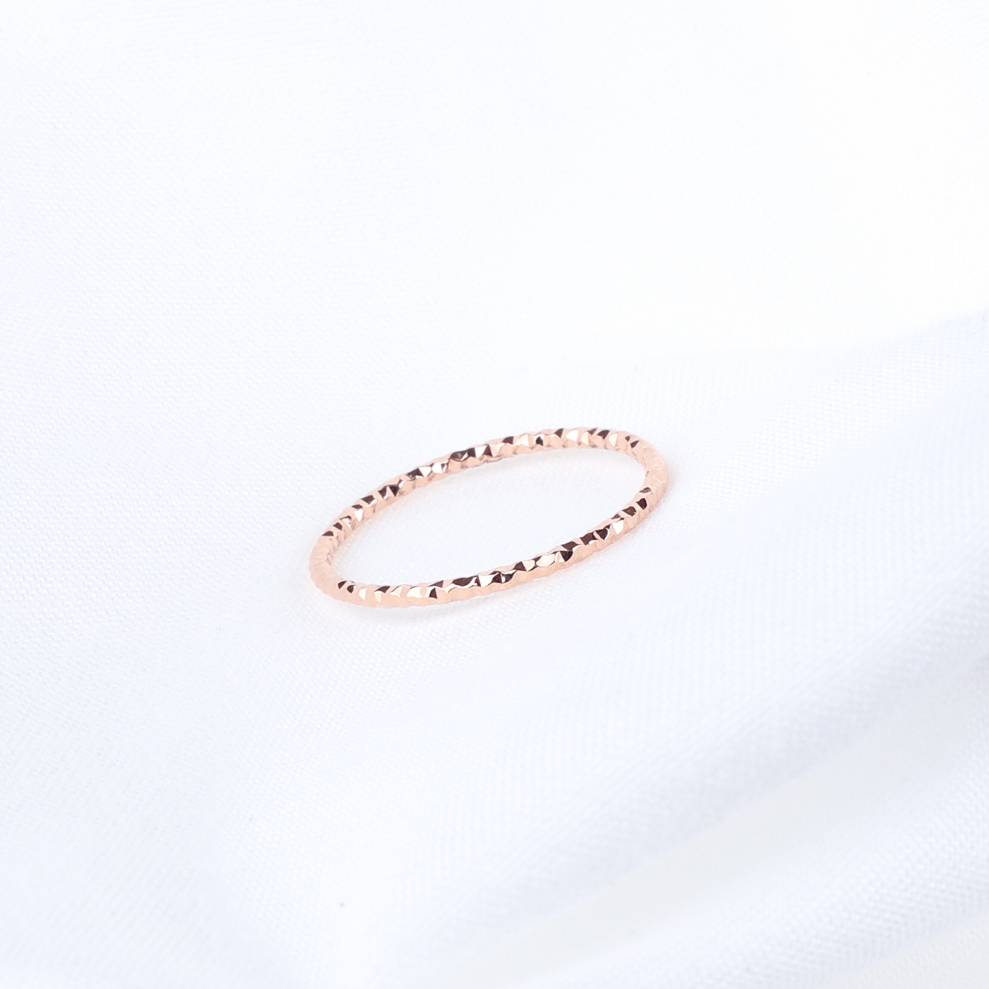 Hammered Slim Band Ring