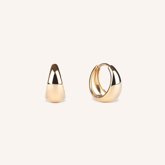 Tapered Hoop Earrings