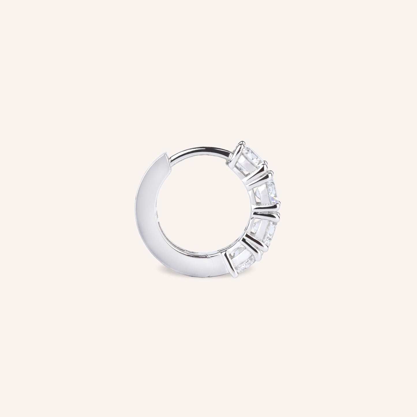 1.6 CTW Lab Grown Diamond Hoop Earrings