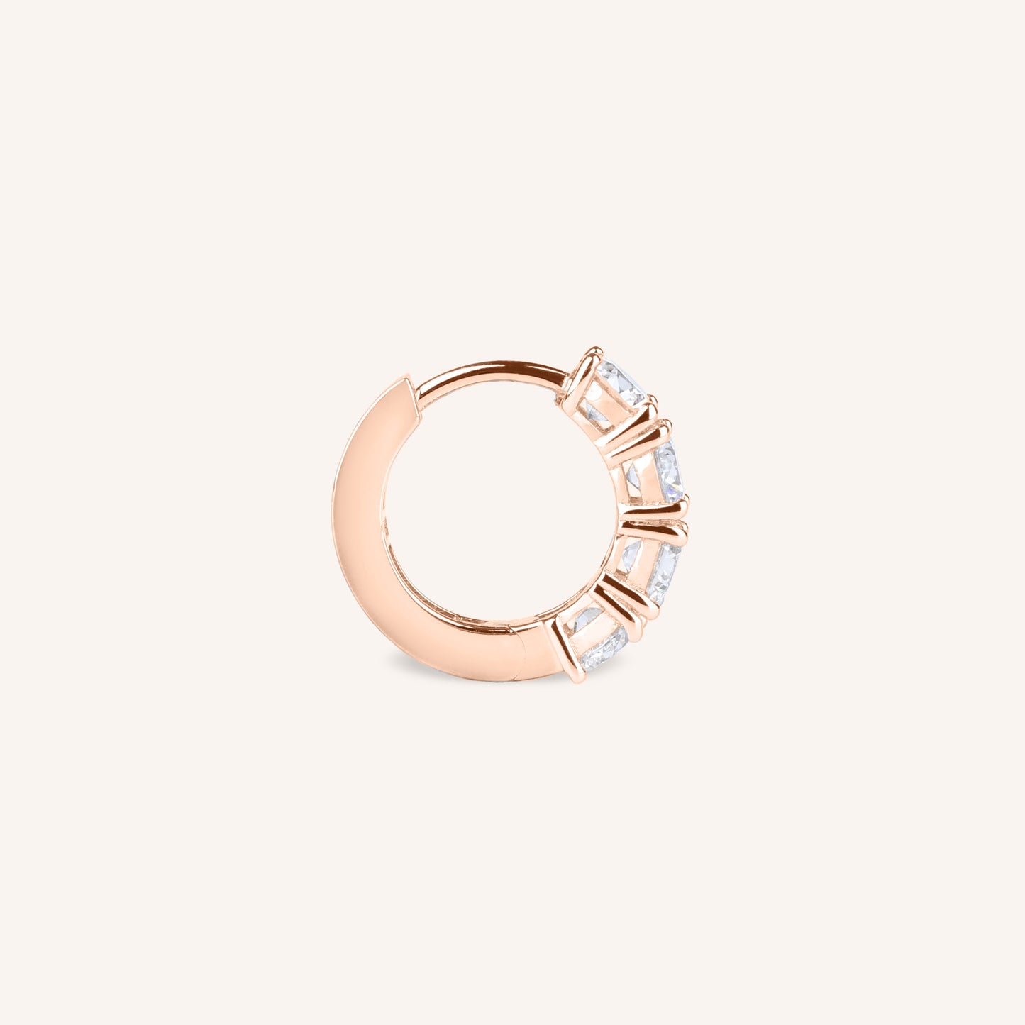 1.6 CTW Lab Grown Diamond Hoop Earrings