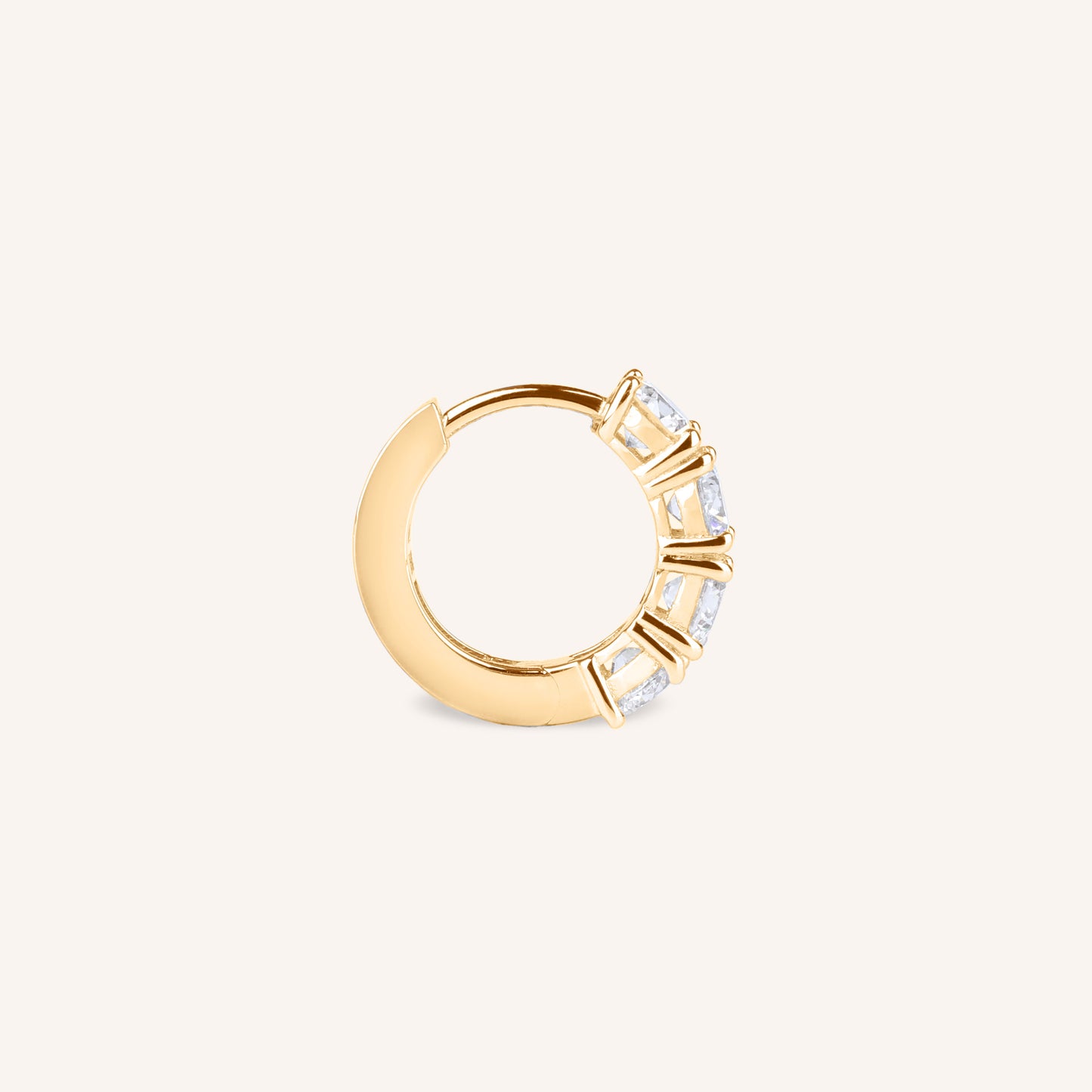 1.6 CTW Lab Grown Diamond Hoop Earrings