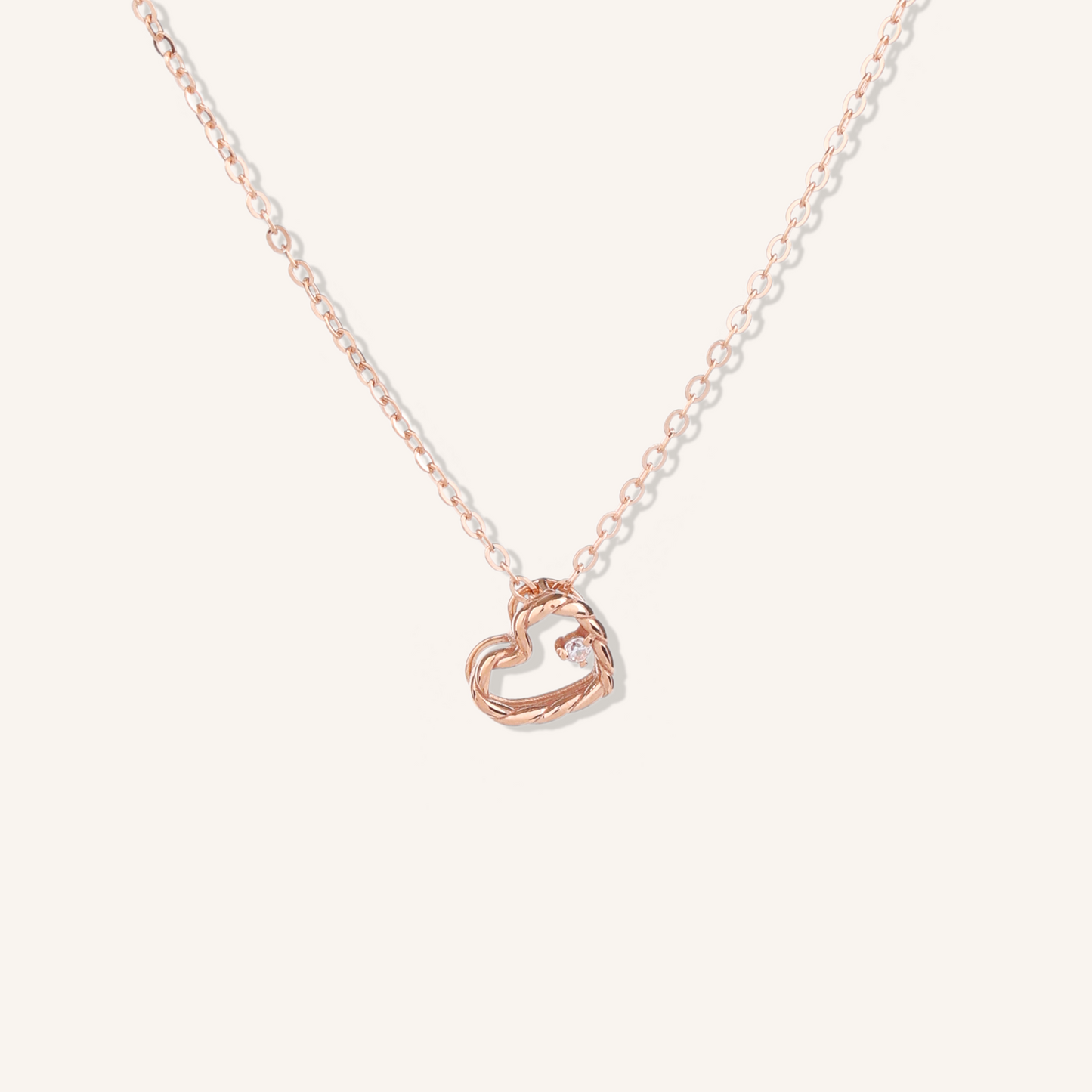 Twist Heart Necklace