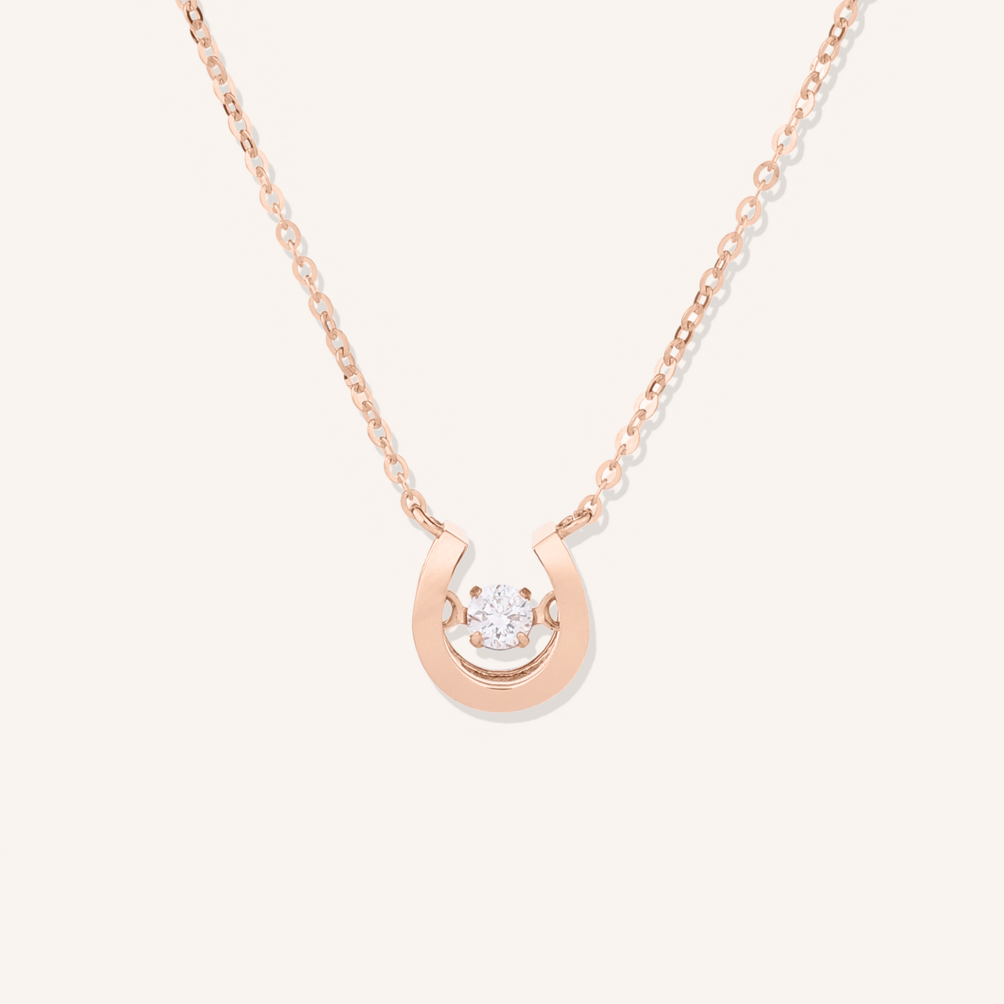 Dancing Stone Horseshoe Necklace