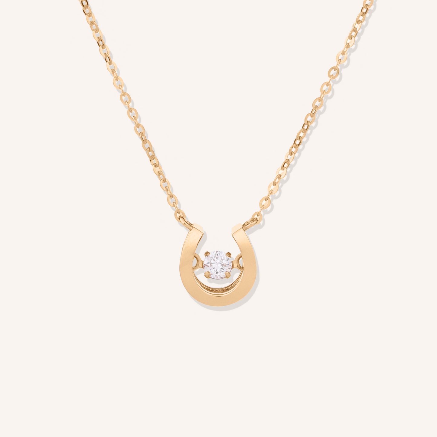 Dancing Stone Horseshoe Necklace