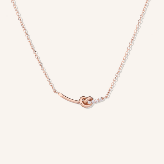 Heart Pretzel Necklace