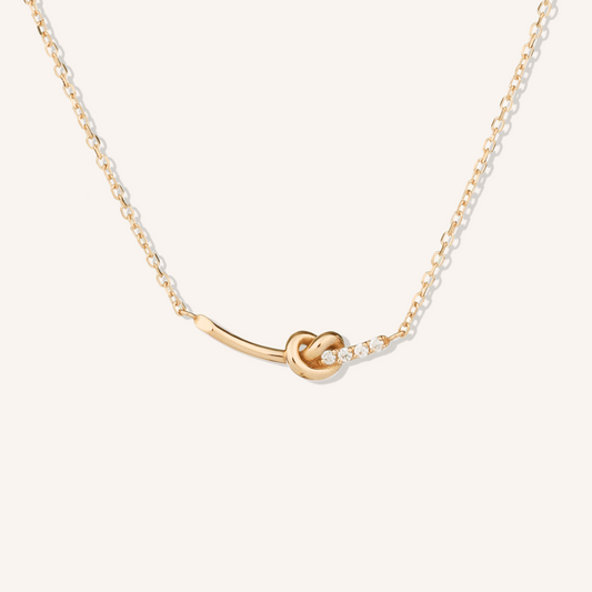 Heart Pretzel Necklace