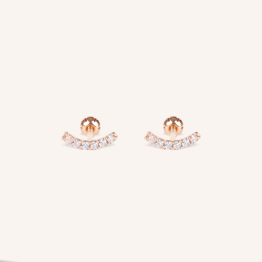 Arc Stud Earrings