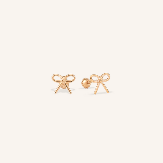 Ribbon Stud Earrings