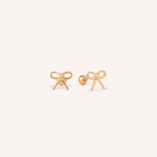 Ribbon Stud Earrings