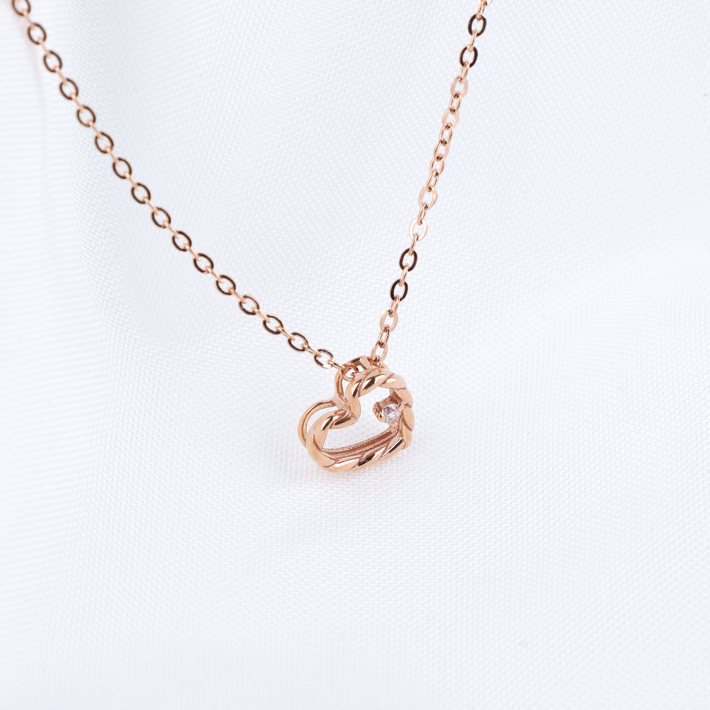 Twist Heart Necklace