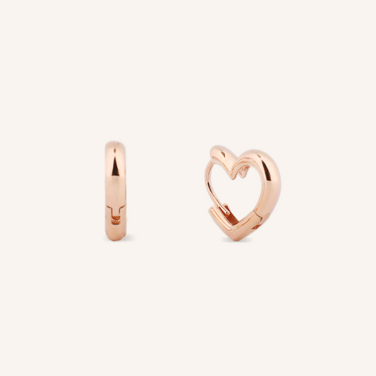 Heart Hoop Earrings