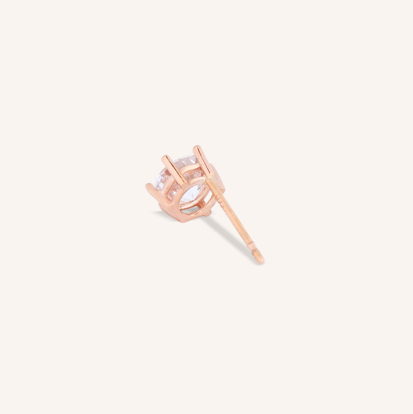 6 Prong Solitaire Stud Earrings