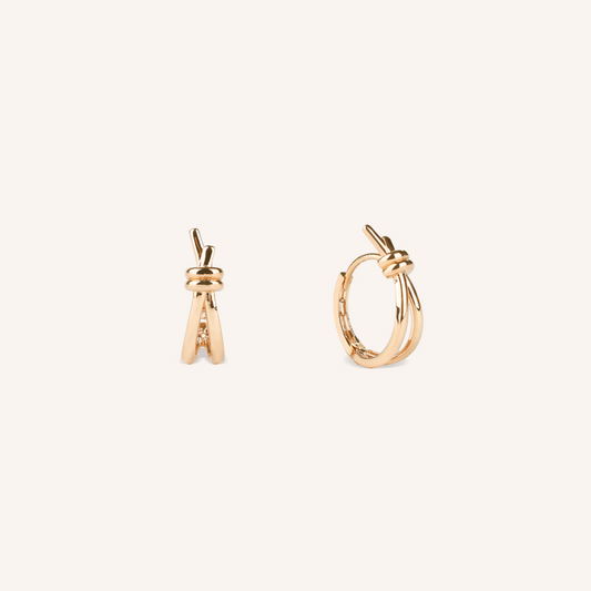 Knot Hoop Earrings